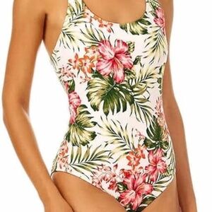 Hurley Bayshore One Piece Swimsuit Womens Size XXL Swimwear Floral Pink